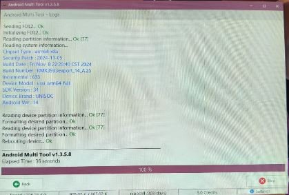 Relme Note 60 Android 12 FRP programa AMT
